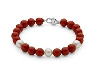 Bracciale Miluna Donna in Argento Corallo PBR3669